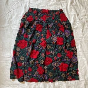 Vintage Craig Clothing Co. Floral Midi Skirt